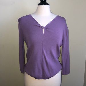 Nylon 3/4 Sleeve Sweater